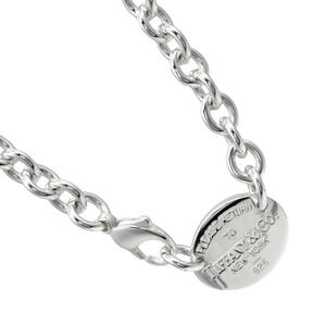 Tiffany Co to Oval Necklace Choker Sterling Silver